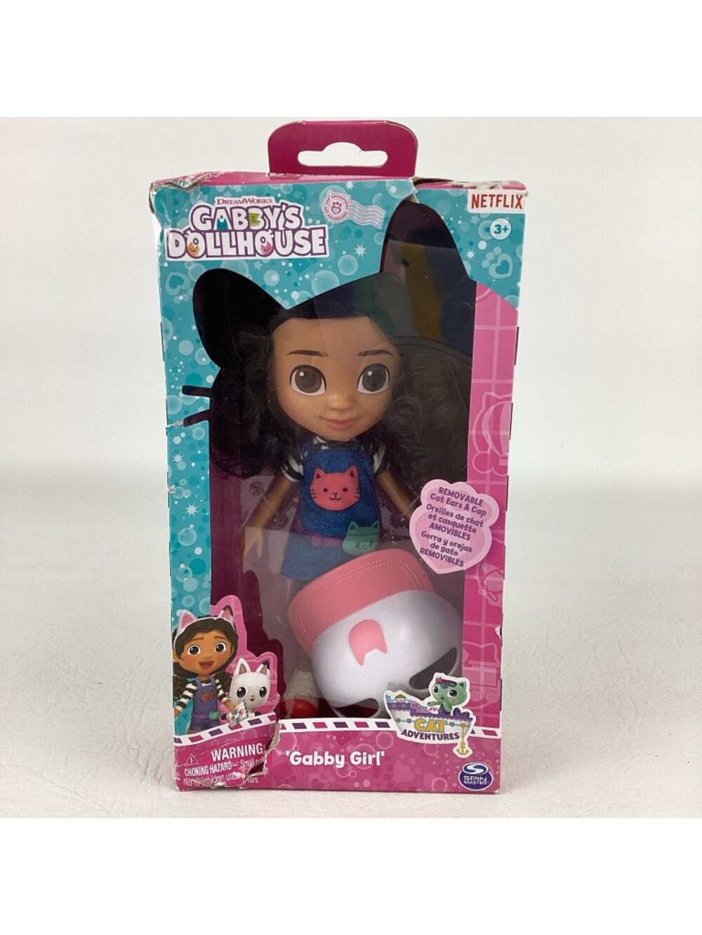 DreamWorks Gabby's Dollhouse Gabby Girl Action FIgure 8" Doll Netflix Cat Cap